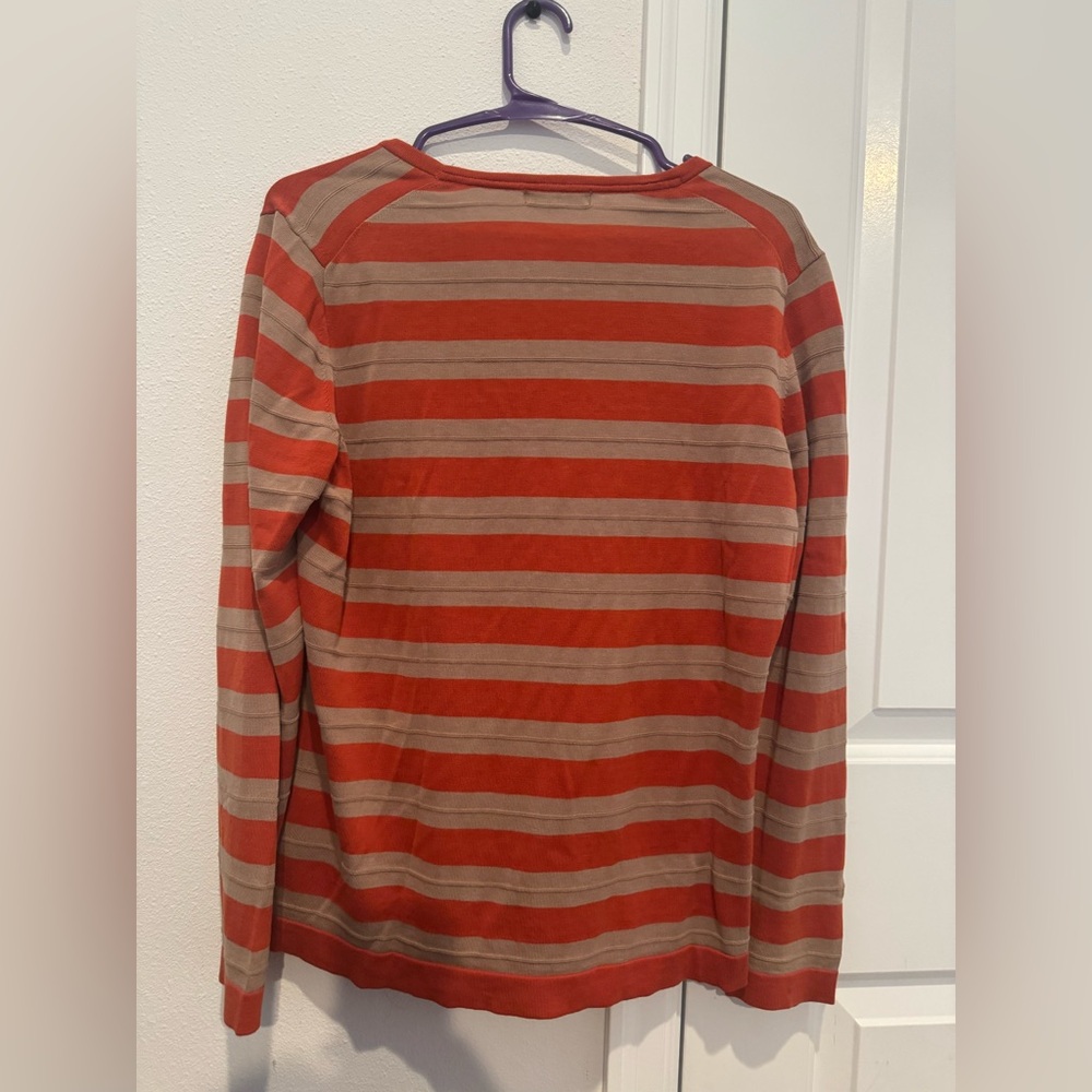Burberry London Striped Knit Long Sleeve Top | Size S - Picture 5 of 5